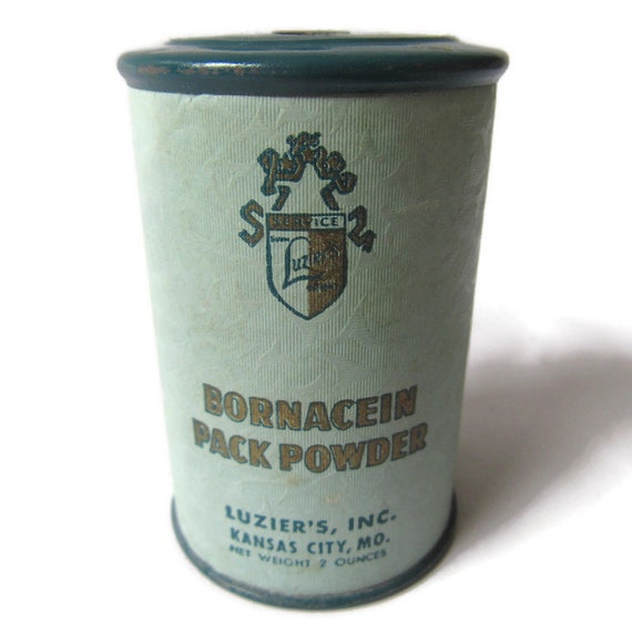 Luzier's Inc. Bornacein Pack Powder Tin, 1890's-1… - image 2