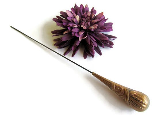 Hatpin; Antique Transitional Art Deco/Art Nouveau… - image 2