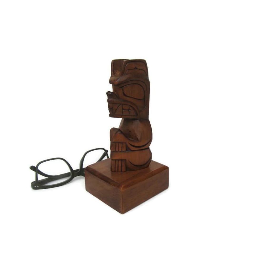 Jack Stogan Yellow Cedar Bear Totem; Jack Stogan Totem, Aboriginal Art ...