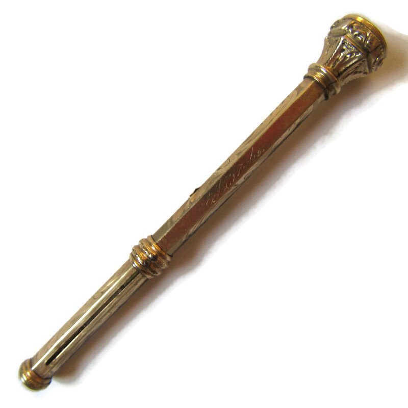 Antique Propelling Pencil; Antique Pencil, Victorian Pencil