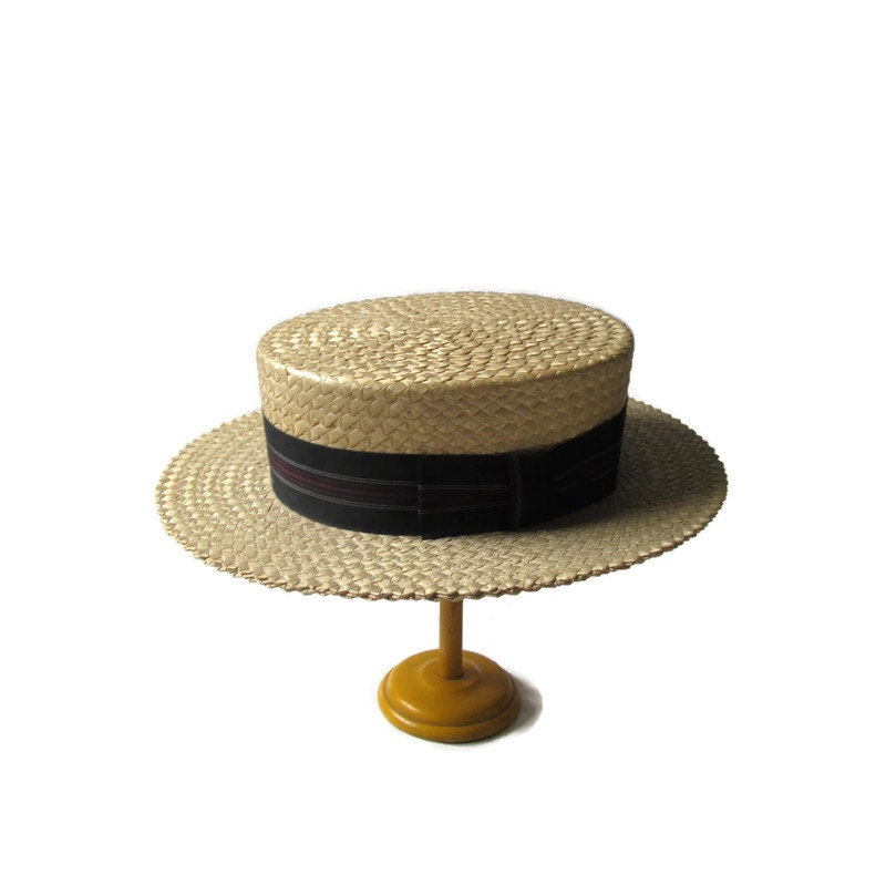 Penney's Marathon Boater Hat; Antique Boater Hat, Men's Boater Hat, Antique  Men's Straw Hat, Antique Men's Boater Hat, Mens Straw Ha