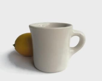 Tepco China Restaurant Ware Mug; Chunky Mug, Diner Mug, Finger Ring Mug, Ironstone Mug, Diner Dishes, Restaurant Dishes