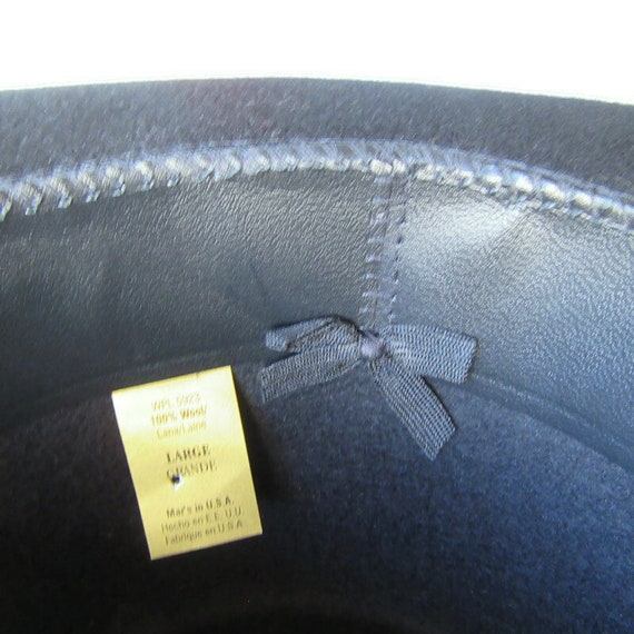 Broner Fedora Hat; Broner Hats, Broner Black Fedo… - image 7