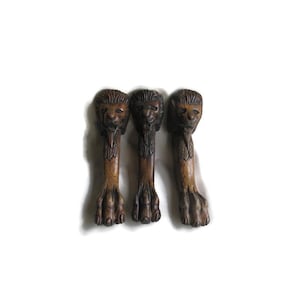 Antique Lion Head & Paw Furniture Legs; Antique Furniture Legs, Oak Furniture Legs, Lion Head Legs, Lion Paw Legs
