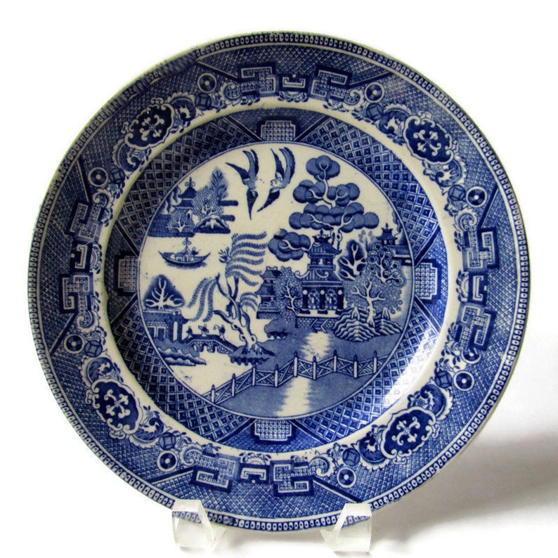 Blue Willow Plate Made In England Blue Willow Dinner Plate - Etsy Italia