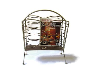 Mid Century Magazine Rack; MCM Magazine Rack, Mid Century Accessory, Mid Century Decor, Magazine Rack, Newspaper Rack, Record Album Rack