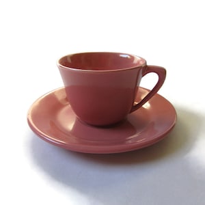 Bauer Cup & Saucer, Bauer Pottery Company; Bauer La Linda, California Pottery, Early California Pottery, MCM Pottery