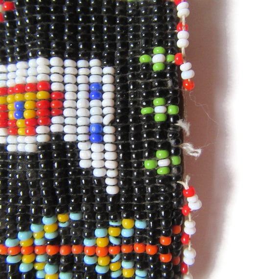 Beaded Wallet; Beaded Bi Fold Wallet, Beaded Leat… - image 8