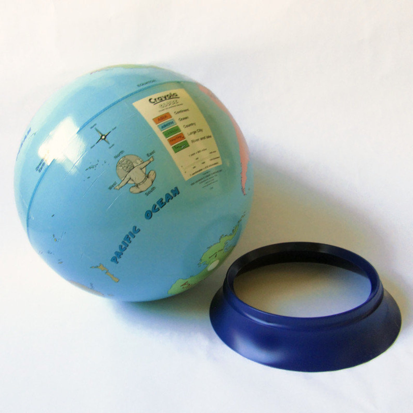 Globe Cram Crayola Globe Instructional Globe Cardboard Etsy Ireland