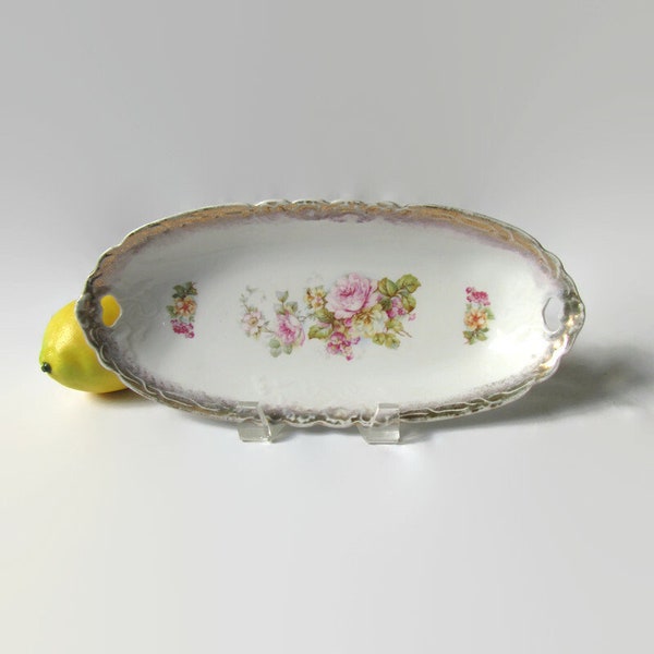 Asparagus Dish, Pickle Dish, Vegetable Dish, Serving Dish, Crudite Dish, Trinket Dish, Oval Dish,