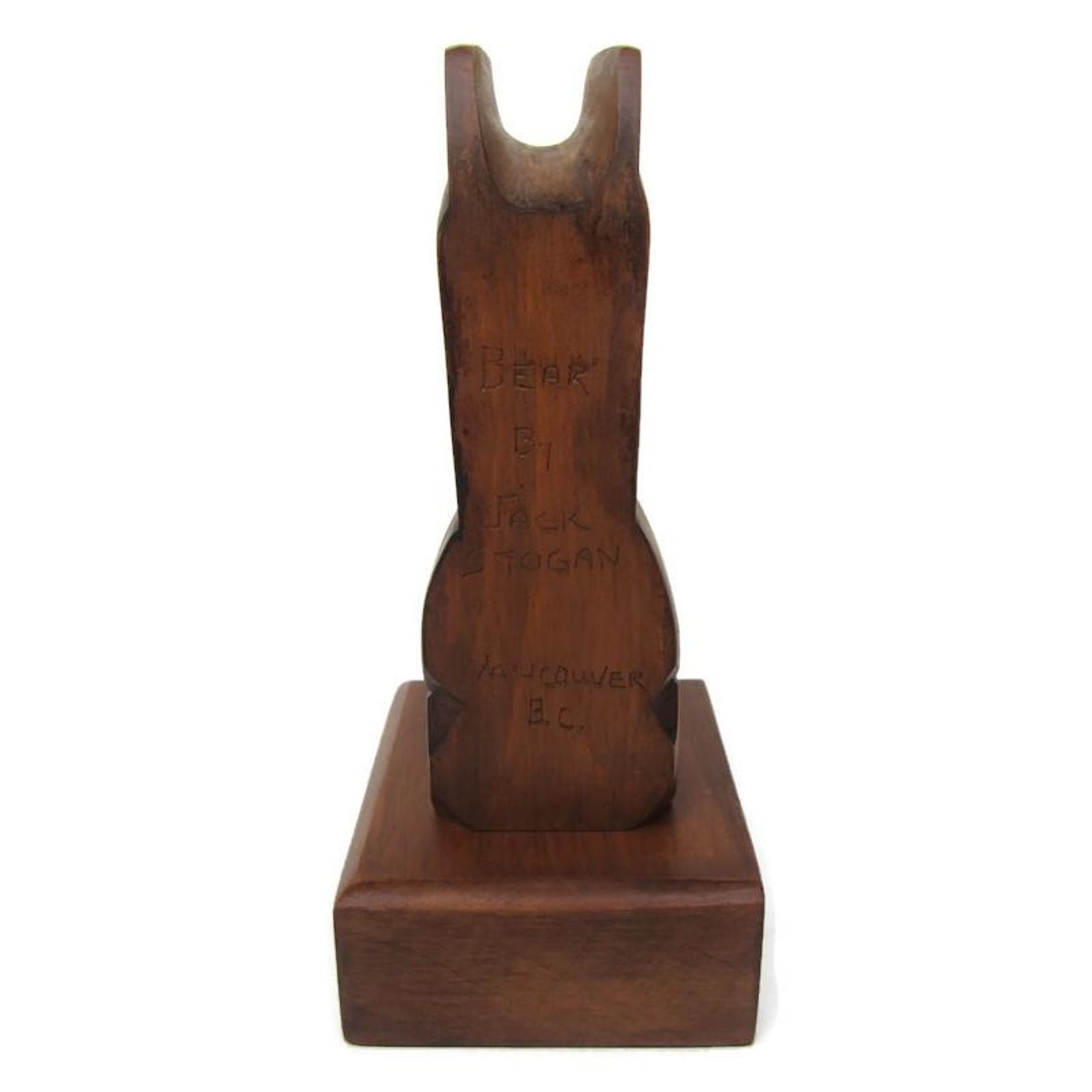 Jack Stogan Yellow Cedar Bear Totem; Jack Stogan Totem, Aboriginal Art ...