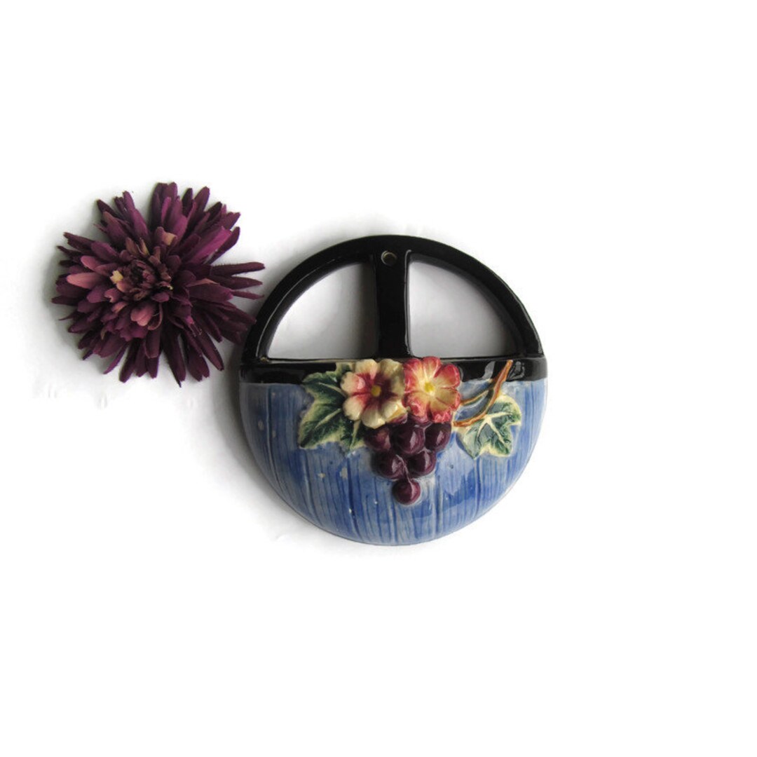 Wall Pocket Antique Wall Pocket, Vintage Wall Pocket, Japan Wall Pocket