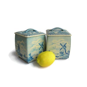 Royal Verkade Biscuit Tin; Royal Verkade Canister, Vintage Cookie Tin, Vintage Food Tin, Vintage Kitchen Tin, Dutch Kitchen Decor