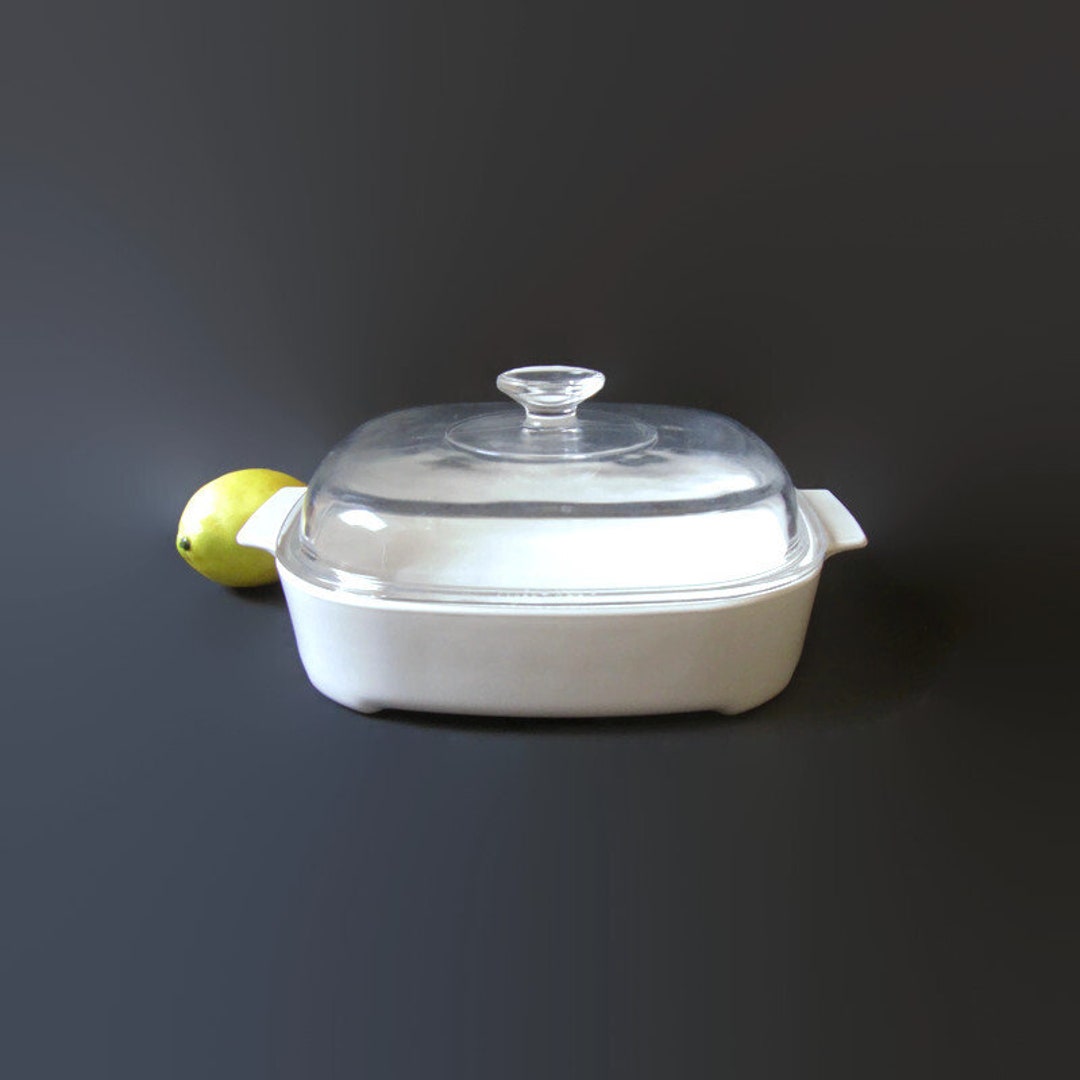 Corningware All White Microwave Browning Dish, 2011 Corningware