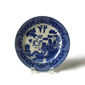 Blue Willow Plate; Blue Willow Dinner Plate, Vintage Blue Willow Plate, Vintage Willow Ware Plate