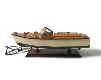 Chris-Craft Boat Model; Boat Model, Vintage Boat Model, Boat Decor, Nautical Decor