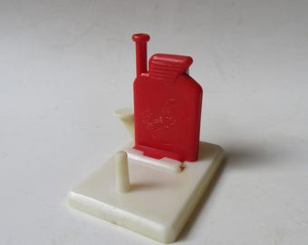 Vintage CPC Needle Threader with Cutter, Red & White Plastic