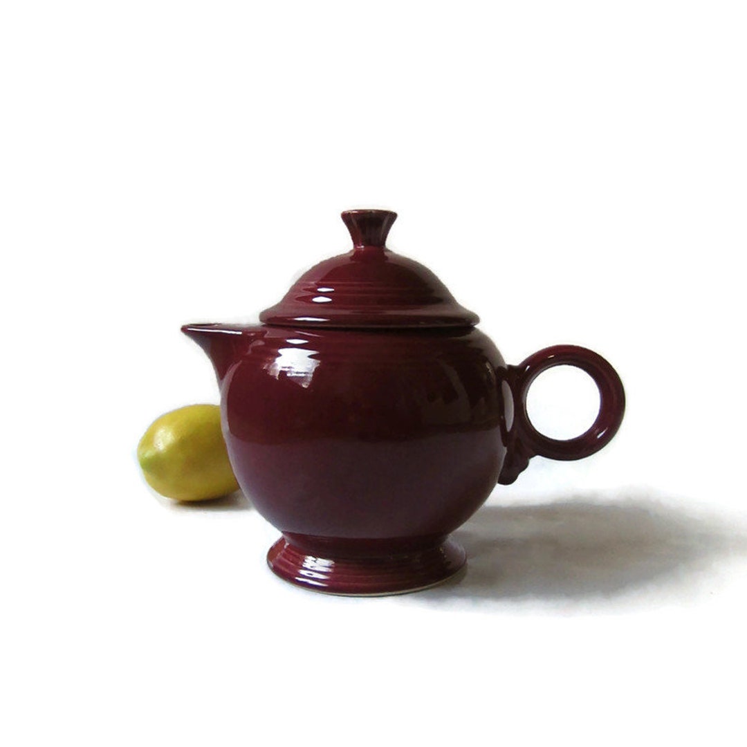 Fiesta Teapot Fiestaware Teapot, Fiesta Cinnabar, Fiestaware Cinnabar