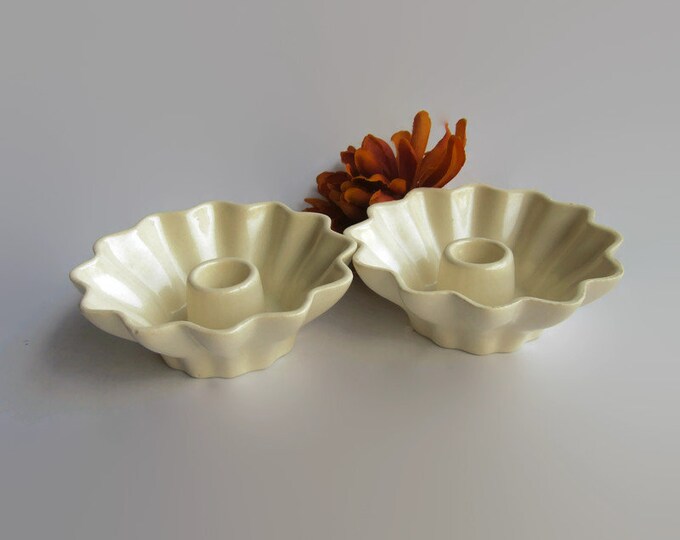 Red Wing Art Pottery Candle Holders Red Wing Pottery Candle Etsy