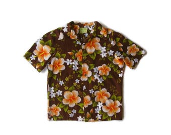 Vintage 1960's/70's UI MAIKAI HAWAIIAN Loop Shirt / Made in Hawaii