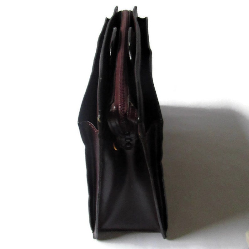 Soft Side Briefcase Leather Briefcase Maroon Briefcase Unisex Briefcase Top Grain Cowhide Briefcase Briefcase; Cowhide Briefcase