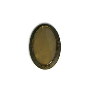 Art Nouveau Polychrome Gesso Oval Bubble Glass Picture Frame; Art Nouveau Picture Frame, Bubble Glass Picture Frame, Oval Picture Frame