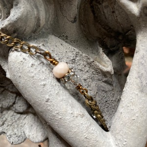 Hand Mirror Brass Bracelet Simple
