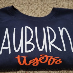 Youth and Adult Puff Vinyl Personalized Sweatshirts / School Spirit Sweatshirts