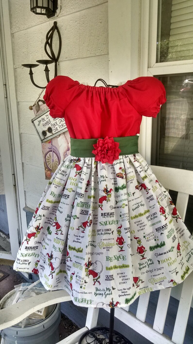 girls grinch dress