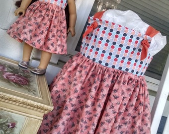 Girls spring Dress, Girls dress, dolly and me dresses, girls summer dress, birthday dress, sz 2T, 3T, 4T, 5, 6, 7, 8, 10, 12