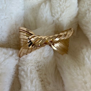 Gold Twisted Bangle Bracelet