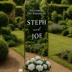 Hochzeit Selfie Spiegel Zeichen • Willkommensschild Vinyl Schriftzug • Benutzerdefinierte Hochzeitsspiegel Aufkleber