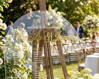 Acrylic Seating Plan, Personalised Acrylic Wedding Seating Chart with 3D Detailing, Personalized Acrylic Wedding Seating Chart, A1, A2
