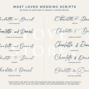 Order of the Day Sign - Wedding Vinyl Decal (Custom Sizes Available) image 11