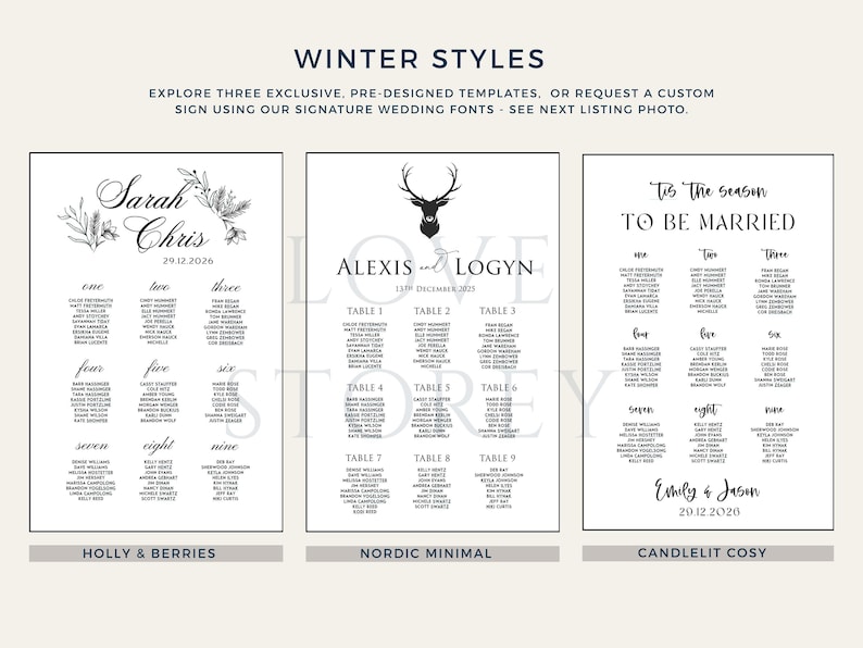 Order of the Day Sign - Wedding Vinyl Decal (Custom Sizes Available) image 14