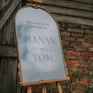 Mirror Wedding Welcome Sign • DIY Easy with Vinyl Lettering/Vinyl Stickers • Perfect for Glass & Acrylics too • Draft and Video instructions