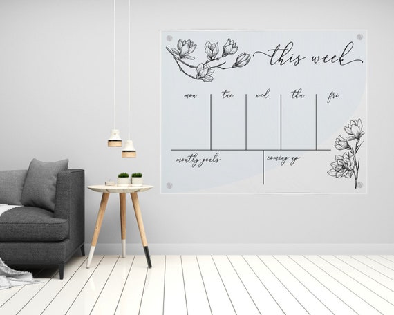 Acrylic Wall Calendar - Magnolia