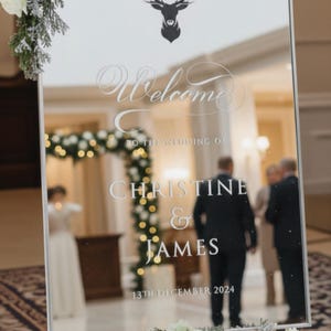 Order of the Day Sign - Wedding Vinyl Decal (Custom Sizes Available) image 10