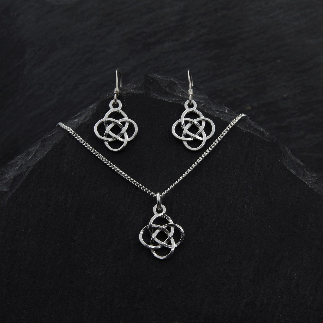 Orecchini Trifoglio Irlandese In Argento Sterling 925 - Gioielli Celtici Donna Con Pietre Verdi - Regalo San Patrizio Con Scatola Inclusa