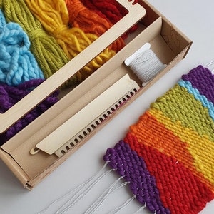 Kit de telar de tejido principiantes adultos niños adolescentes preadolescentes, kits de artesanía para adultos, kit de aprender a tejer, kit de inicio de telar de tejido