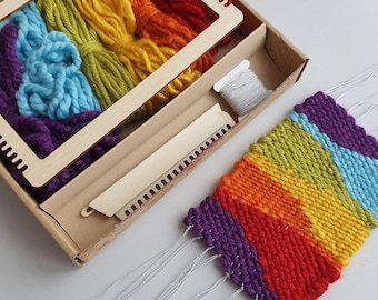 Weaving Loom Kit Beginner Adults Kids Teens Tweens, Craft Kits for Adults, Learn to weave kit, Weaving looming starter kit