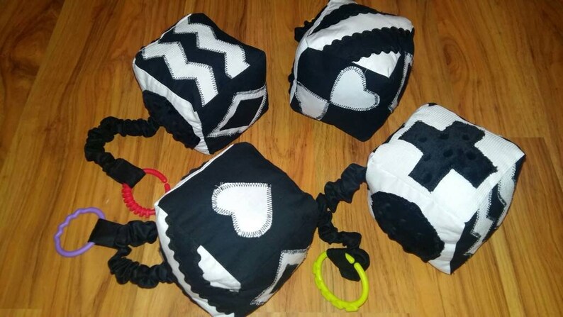 black and white sensory toys