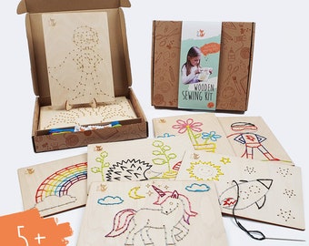 Kids Sewing Kit / Preschool Sewing/learn to Sew Kit/montessori