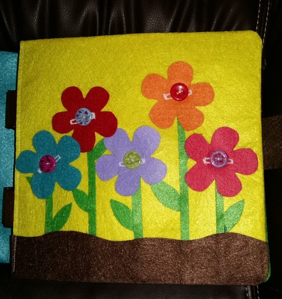Learn to tell time toddler quiet book page felt busy book QB149
