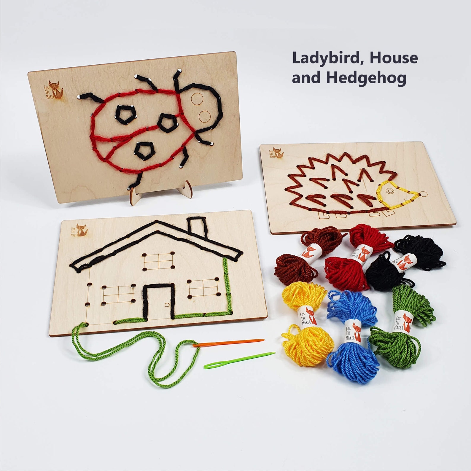 Kids Learn to Sew Kit With Plastic Needle Montessori Sewing Kit