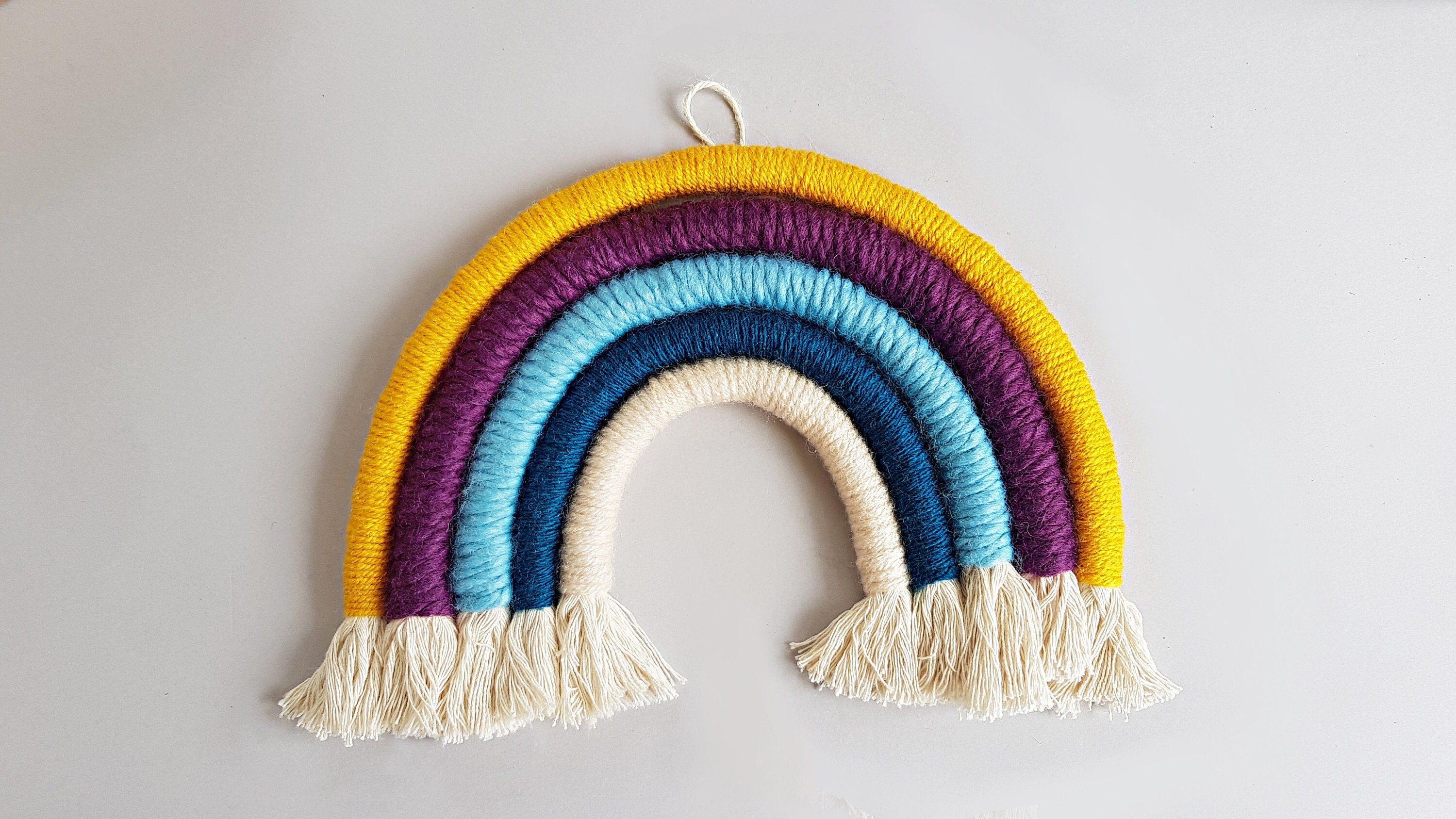 RegenbogenWandBehang DIY Handwerk Kit in blau rosa gelb