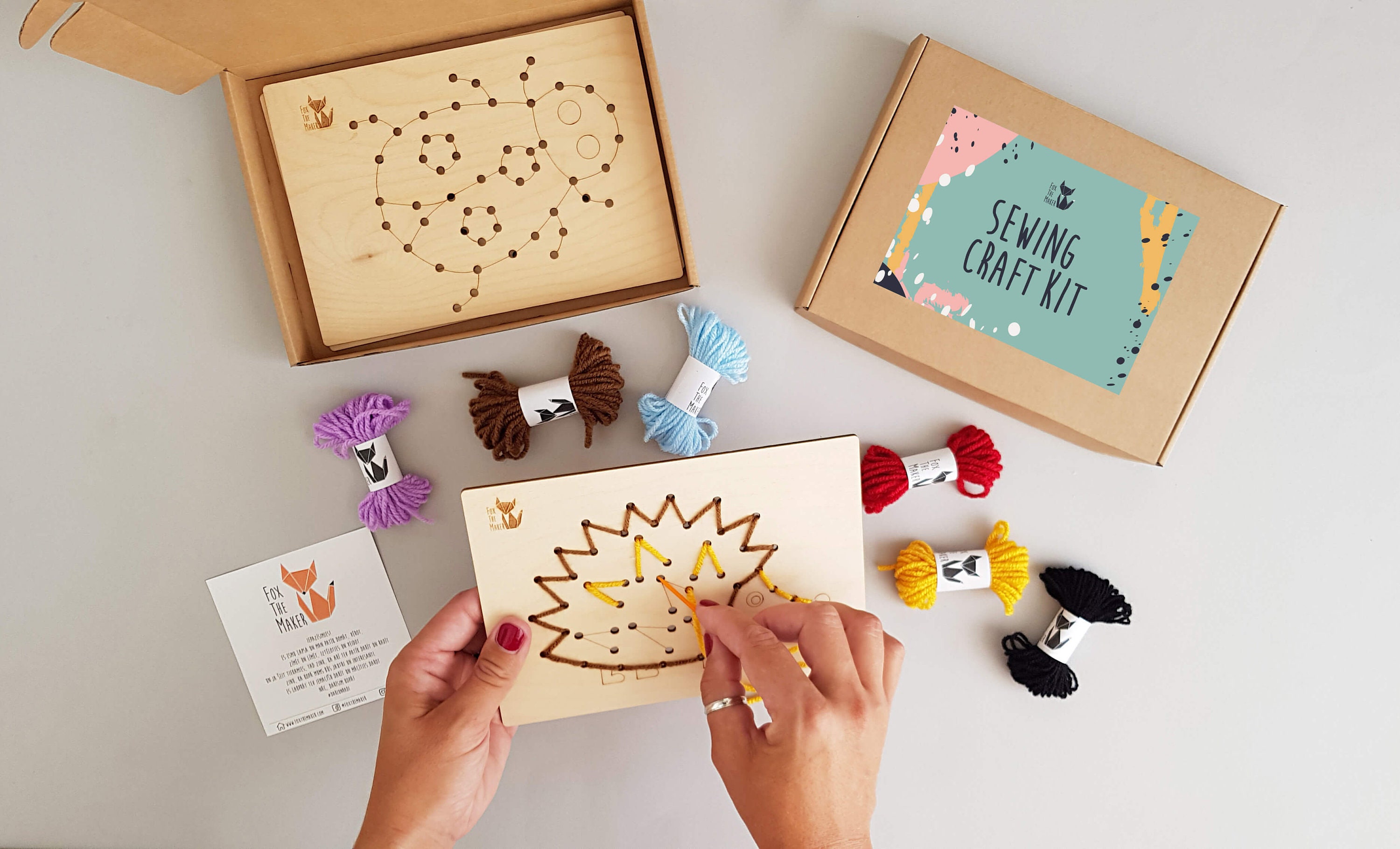 Kids Learn to Sew Kit With Plastic Needle Montessori Sewing Etsy Ireland