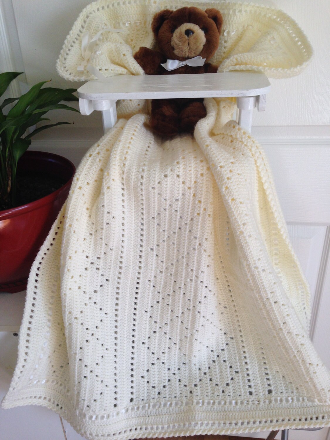 Baby Afghan Diamond Etsy