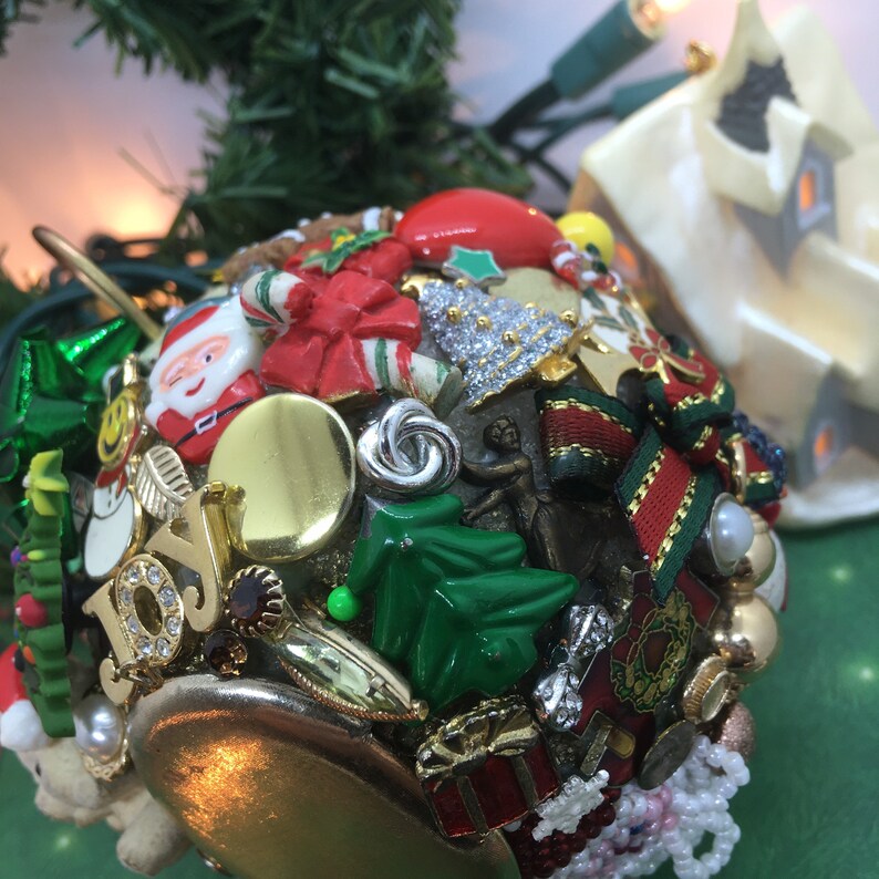 Unique Christmas Themed Ornament Handmade Ornament Jewelry Etsy