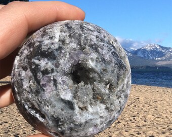 Large Sphalerite sphere, crystal sphere, sparkly rocks, sallysgemtreasures